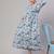 Off white cotton printed maternity dress for women