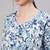 Off white cotton printed maternity dress for women