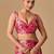 Pink tie and dye embroidered organza saree