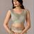 Cream embroidered  chiffon saree