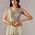 Cream embroidered  chiffon saree