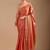 Copper embellished sequinned organza heavy work saree