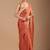 Copper embellished sequinned organza heavy work saree