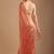 Copper embellished sequinned organza heavy work saree
