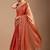 Copper embellished sequinned organza heavy work saree