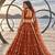 BROWN YELLOW NET THREAD WITH ZARI AND SEQUIN WORK FESTIVE LEHENGA CHOLI
