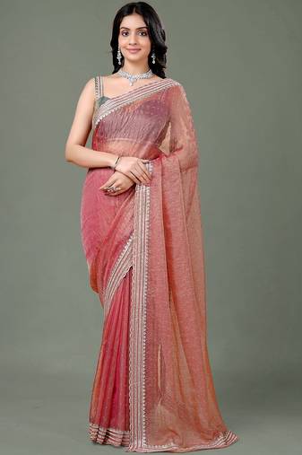 Maroon women ethnic motifs woven design saree