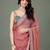 Maroon women ethnic motifs woven design saree