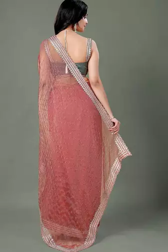 Maroon women ethnic motifs woven design saree