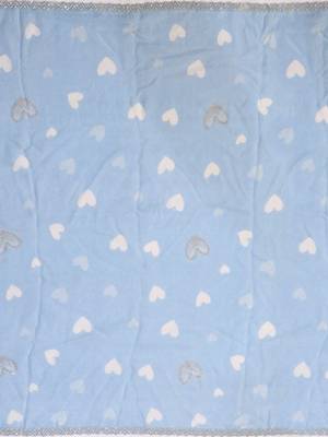 Blue sequinned silk cotton saree 5