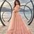 PEACH NET THREAD WITH ZARI AND SEQUIN WORK FESTIVE LEHENGA CHOLI