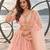 PEACH NET THREAD WITH ZARI AND SEQUIN WORK FESTIVE LEHENGA CHOLI