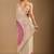 Cream polka dot beads and stones organza designer saree