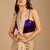 Beige embellished zari organza heavy work saree