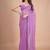 Purple embellished zari  chiffon heavy work saree