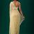 Yellow woven design embroidered  chiffon saree