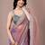 Multicolor embellished sequinned  chiffon heavy work saree
