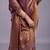 Purple embellished beads and stones organza heavy work saree