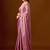 Pink embellished sequinned silk blend heavy work saree
