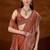 Copper embroidered tissue saree