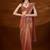 Copper embroidered tissue saree