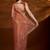 Copper embroidered tissue saree