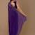 Purple embellished beads and stones organza heavy work saree