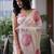 Pink pink embroidered silk cotton designer saree