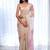Pink pink embroidered silk cotton designer saree