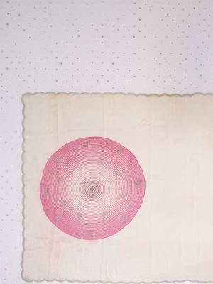 Pink pink embroidered silk cotton designer saree 5