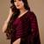 Maroon women ethnic motifs woven design saree