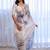 White sequinned silk cotton designer saree