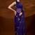 Purple floral zari tissue saree