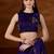 Purple floral zari tissue saree