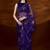 Purple floral zari tissue saree