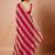 Red women ethnic motifs woven design saree