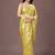 Yellow yellow organza saree