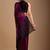 Black floral sequinned organza saree