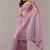Lavender embellished zari tissue heavy work saree