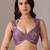 Lavender embellished zari tissue heavy work saree