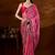 Pink leheriya printed saree
