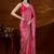 Pink leheriya printed saree
