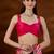 Pink leheriya printed saree