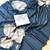blue silk blend floral print ready to wear saree