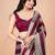 Maroon women ethnic motifs woven design saree