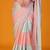 Multicolor colourblocked satin saree