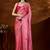 Pink women leheriya embroidered saree
