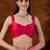 Pink women leheriya embroidered saree