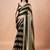 Black women ethnic motifs woven design saree