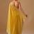 Yellow embellished beads and stones organza heavy work saree